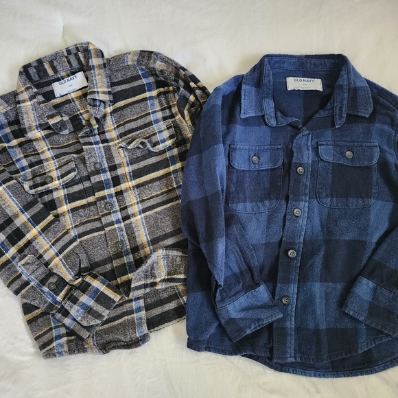OLD NAVY Boys Flannel Bundle XS - Picture 1 of 3